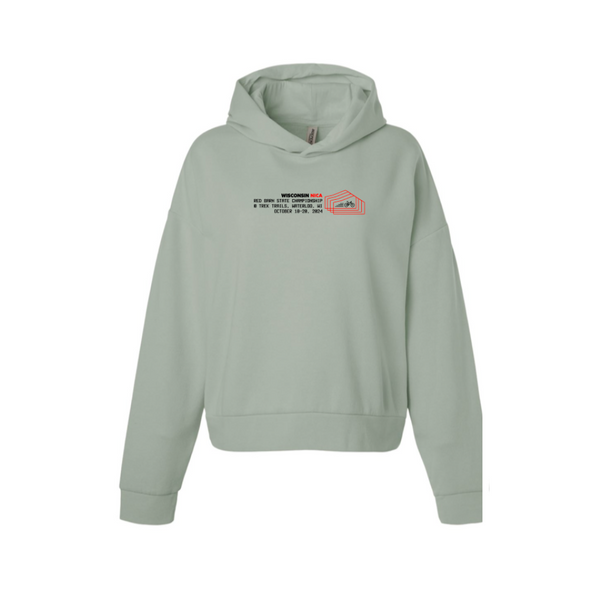 Wisconsin NICA Championship Women's Crop Hoodie - Sage