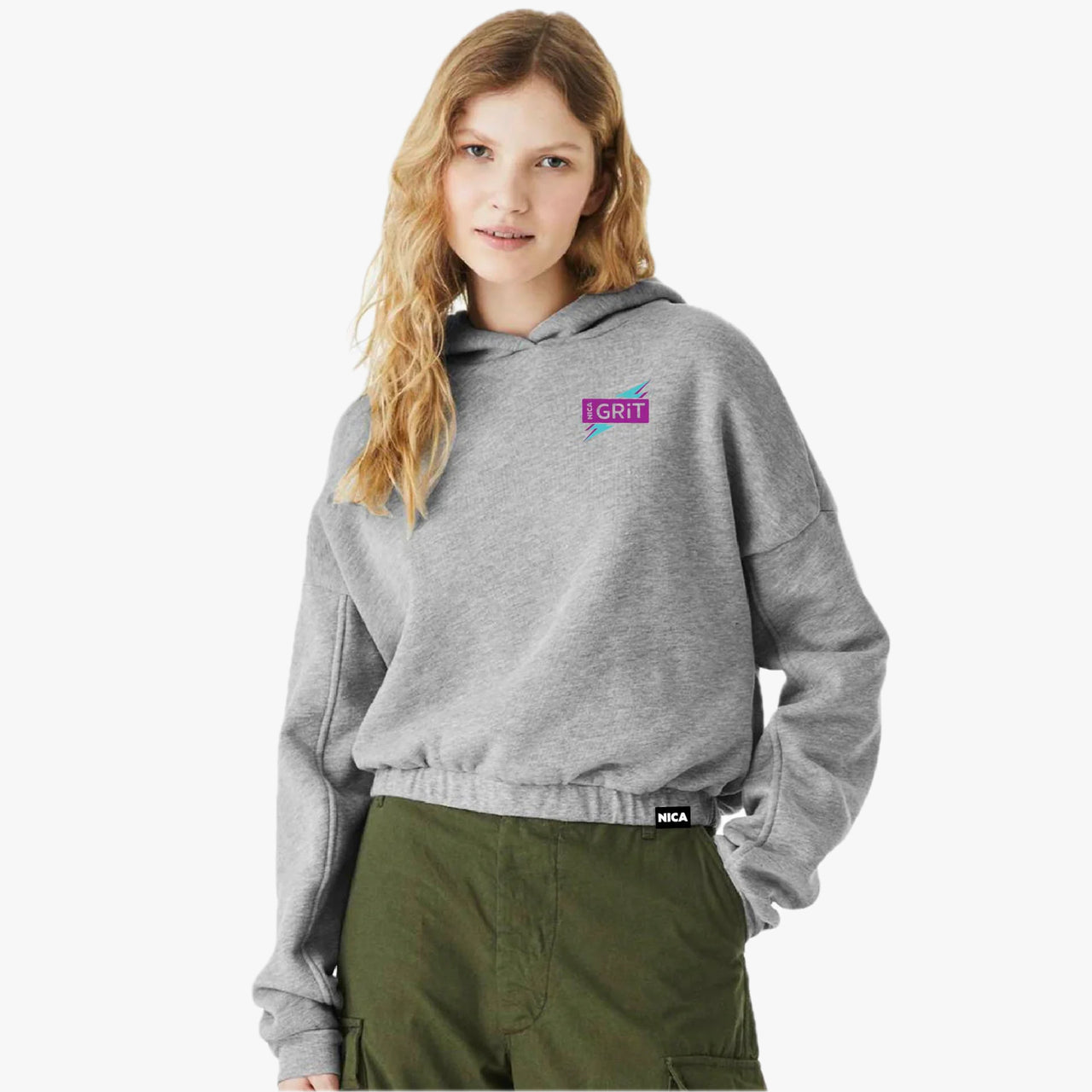 NICA GRiT Zap! Crop Hoodie