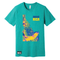 Idaho NICA Trippy Topo Tees - Heather Sea Green