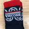 Wisconsin NICA Defeet Socks - Red Wheel