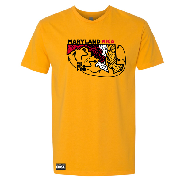 Maryland NICA We Ride Here Tee