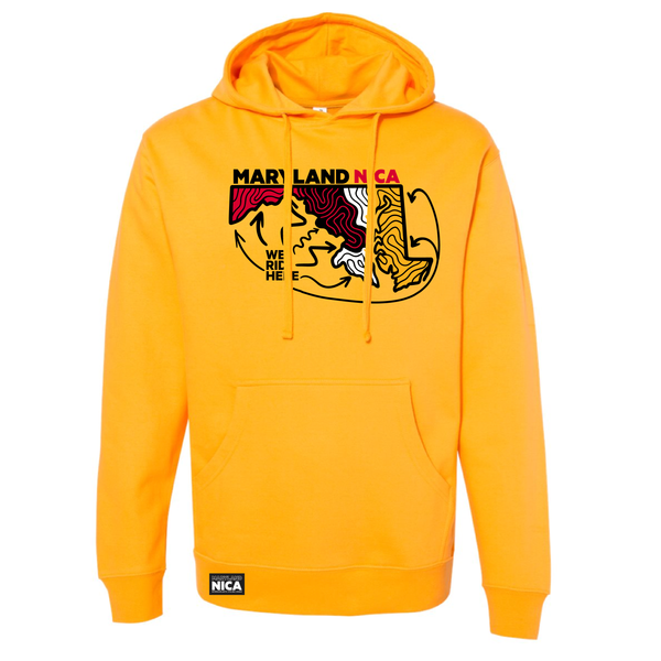 Maryland NICA We Ride Here Hoodie