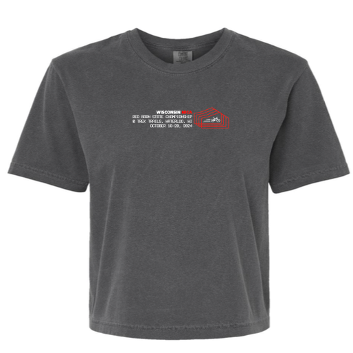 Wisconsin NICA Championship Women's Boxy Tee - Graphite