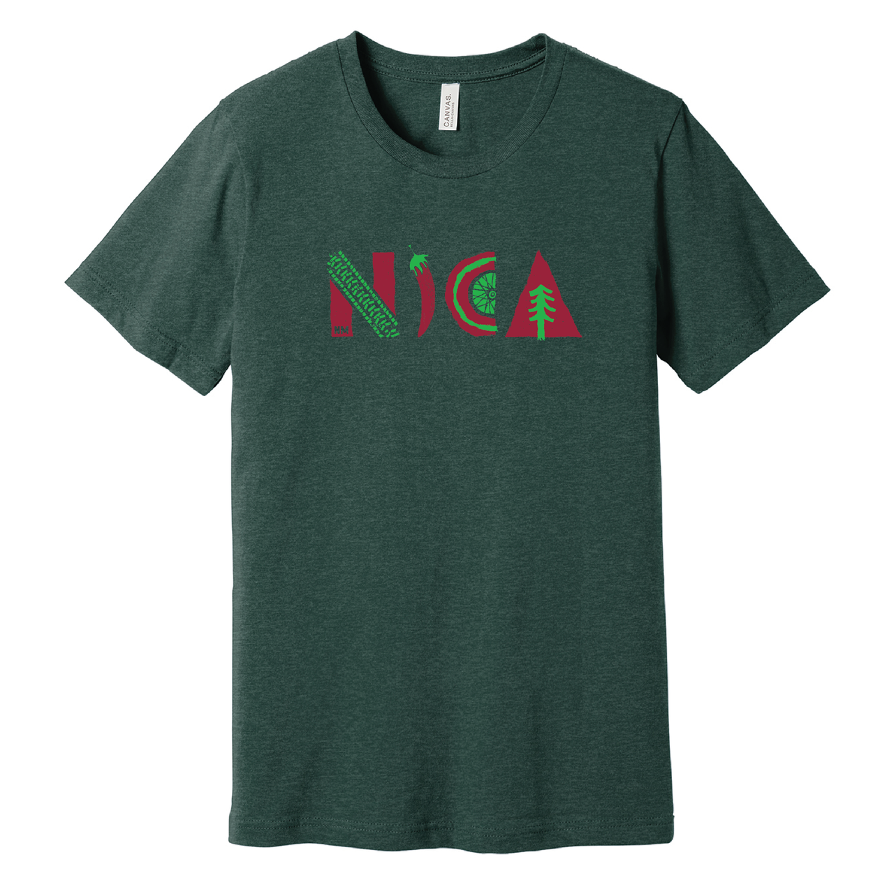 New Mexico NICA Spokes and Treads Tees - Heather Forest