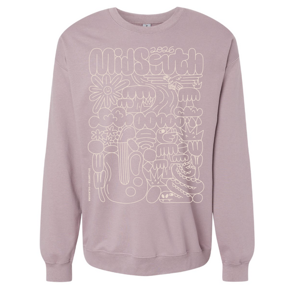 MidSouth 2026 Line Drawing Crewneck Sweatshirt