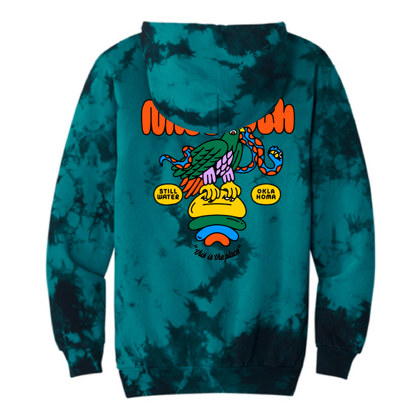 MidSouth Bird+Snake Tie-Dye Hoodie