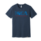 NICA Topography Tee - Heather Midnight Navy