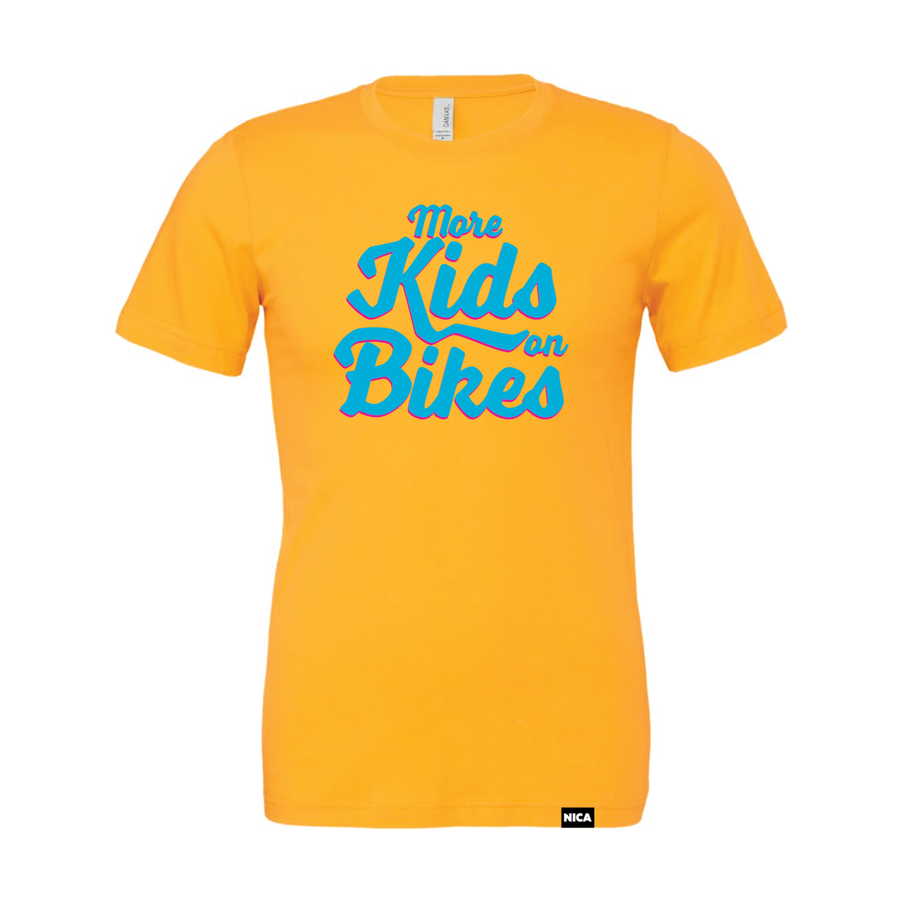 NICA More Kids on Bikes Tee - Gold