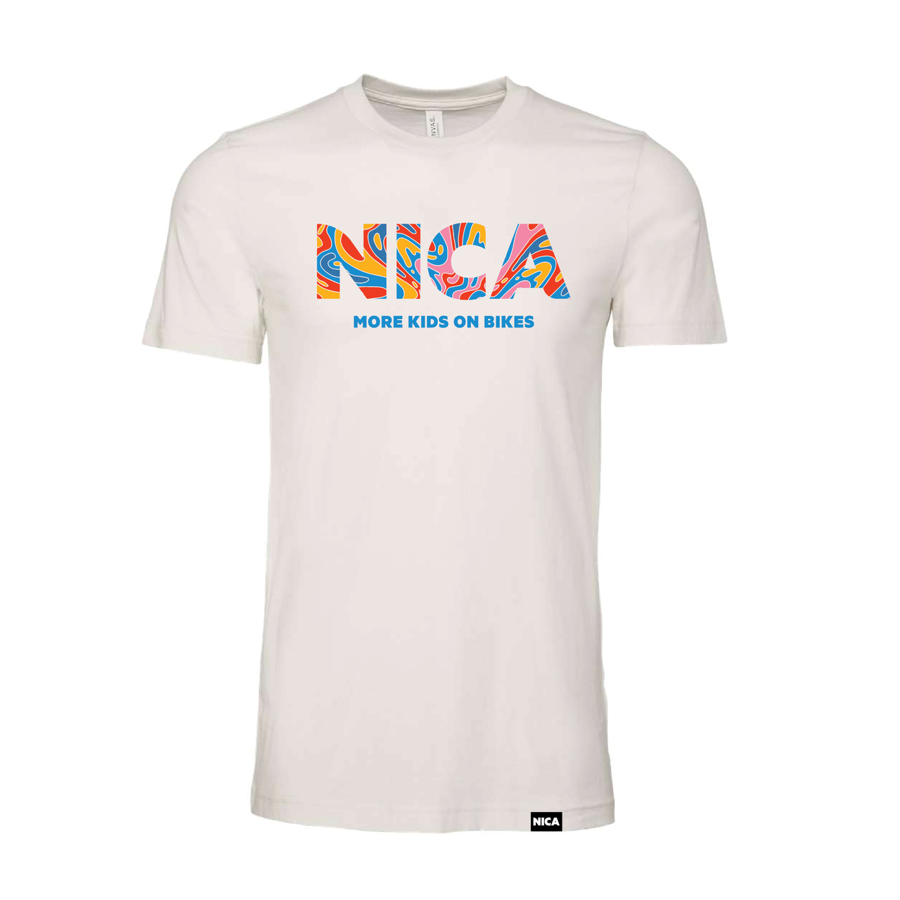NICA Trippy Wordmark Tee - Vintage White